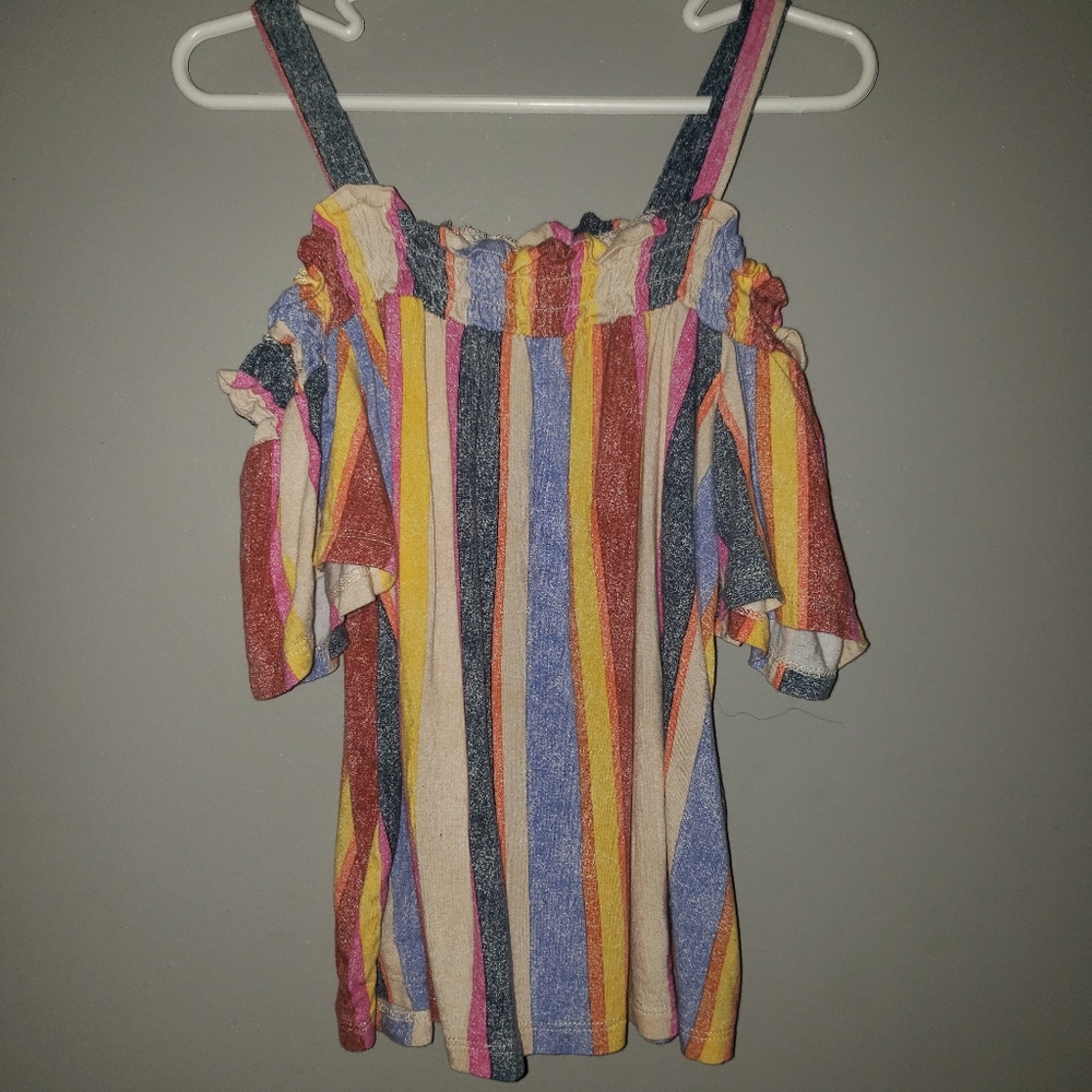 Girls 7/8 Art Class Cold Shoulder Trendy Top